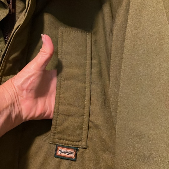 Remington Jacket w/Gore-Tex fabric waterproofing 5 pockets Dark Olive Green Lg - Picture 3 of 12